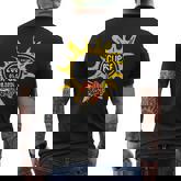 Leopard Tongue Total Solar Eclipse April 8 2024 Totality Men's T-shirt Back Print