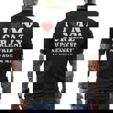 I Love My Crazy Girlfriend So Please Stay Away From Me Men's T-shirt Back Print