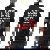 I Love Eating Passion Fruit Ass Adult Humor Saying Men's T-shirt Back Print