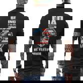 Mens Fist Bump Being Dad Is An Honor Being Papa Is Priceless Mens Back Print T-shirt