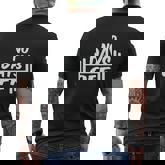 Mens No Days Off Dumbbells Green Mens Back Print T-shirt