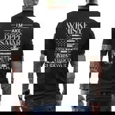 Mens I Make Whiskey Disappear Whats Your Superpower Whiskey Mens Back Print T-shirt