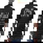 Mtb Dad T Mountain Bike Men's T-shirt Back Print