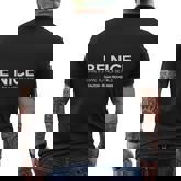 Be Nice Until Its Time To Not Be Nice 1989 Mens T-Shirt Mens Back Print T-shirt