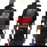 North Pole Correctional Arson Caught Smoking The Mistletoe Men's T-shirt Back Print