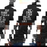 Papaw The Man The Myth The Bad Influence Father's Day Papaw Men's T-shirt Back Print
