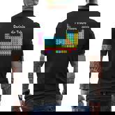 Periodic Table Science Mens Back Print T-shirt