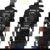 Physics I Quantum Mechanics I Professor Of Chemistry Mens Back Print T-shirt