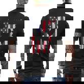 Rooster Patriotic Chicken 4Th Of July Usa Flag Mens Back Print T-shirt