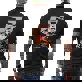 Santa United States Postal Service Mens Back Print T-shirt