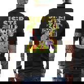 Sister Of The Wild One 1St Birthday Zoo Animal Safari Jungle Men's T-shirt Back Print