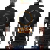 Solar Eclipse 2024 State Granbury Total Solar Eclipse April Men's T-shirt Back Print