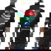 South African Flag South Africa Men's T-shirt Back Print