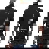 Total Eclipse 2017 And 2024 Totality Men's T-shirt Back Print