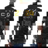 Total Solar Eclipse 2024 The Illinois Tour Totality Path Men's T-shirt Back Print