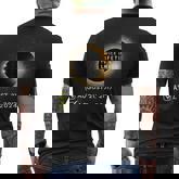 Total Solar Eclipse 2024 Twice In A Lifetime Spring Totality Men's T-shirt Back Print