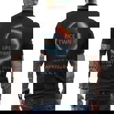 Totality 2024 Eclipse Twice In A Lifetime Solar Eclipse Men's T-shirt Back Print