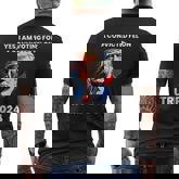 Trump Yes I Am Voting For A Convicted Felon Men's T-shirt Back Print