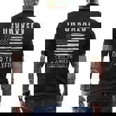 Unvaxxed And Overtaxed I Will Not Comply On Back Men's T-shirt Back Print