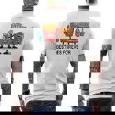 Hamburger French Fries Soda Bff Matching Best Friends Men's T-shirt Back Print
