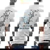 Teddy Bear Born To Dilly Dally Forced To Pick Up The Pace Men's T-shirt Back Print