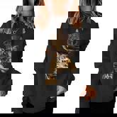 Steampunk Mr Giraffe Women Sweatshirt