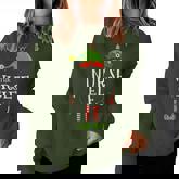 The Nurse Elf Christmas Matching Family Pajama Women Sweatshirt