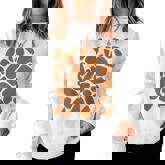 Giraffe Print T Pattern Trick Or Treat Jungle Animals Women Sweatshirt