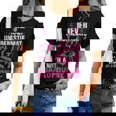 Girls Never Underestimate A Girl With A Saxophone Women T-shirt