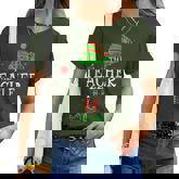 Teacher Elf Matching Family Group Christmas Party Pajama Women T-shirt