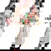 Retro Merry Teacher Bright Students Teacher Christmas Women's Oversized Comfort T-shirt