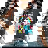 Death Metal Rainbow Unicorn Heavy Metal Women's Oversized Comfort T-Shirt