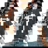 Dumbbell Barbell Cross Christian Gym Workout Lifting Women's Oversized Comfort T-Shirt