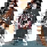 Japanese Anime Girl Manga Otaku Cherry Blossom Women's Oversized Comfort T-Shirt