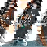 Mom And Dad Mama Birthday Boy Cow Family Matching Women's Oversized Comfort T-Shirt