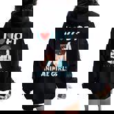 I Love Hot Anime Girls Anime Girlfriend Manga Otaku Women Oversized Hoodie Back Print