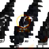 Solar Eclipse 2024 American Totality Astronomy Women Oversized Hoodie Back Print