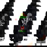 Teacher Elf Matching Family Group Christmas Party Pajama Women Oversized Hoodie Back Print