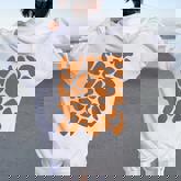 Giraffe Print T Pattern Trick Or Treat Jungle Animals Women Oversized Hoodie Back Print