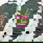Groovy Shenanigan Squad Irish Flamingo St Patrick's Day Bella Canvas T-shirt