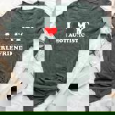 I Love My Hot Autistic Girlfriend I Heart My Autistic Gf Bella Canvas T-shirt