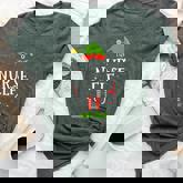 The Nurse Elf Christmas Matching Family Pajama Bella Canvas T-shirt