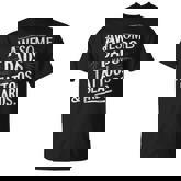 Awesome Dads Have Tattoos And Beards Father's Day July 4Th T-Shirt