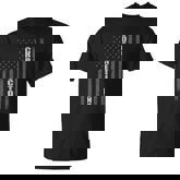 Corrections Officer Gift Prison Guard  Thin Silver Line T-Shirt