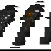 Cpu Core Processor Circuit Board Ai Golden Geek Gamer Heart T-Shirt