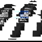 Israel Flag With Star Of David And Support Words T-Shirt