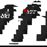 I Love Lucki I Heart Lucki Red Heart T-Shirt