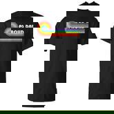 Proud Dad Gay Pride Lgbt Flag Vintage Parent Father's Day T-Shirt