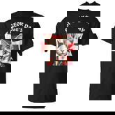 St Georges Day British Cat With English Flag T-Shirt