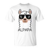 Alpapa Alpaca Llama Lover Father's Day Animals Daddy T-Shirt